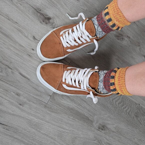 Vans | Old Skool tan brown suede granola low-top sneakers | WMS 10 - Picture 2 of 12